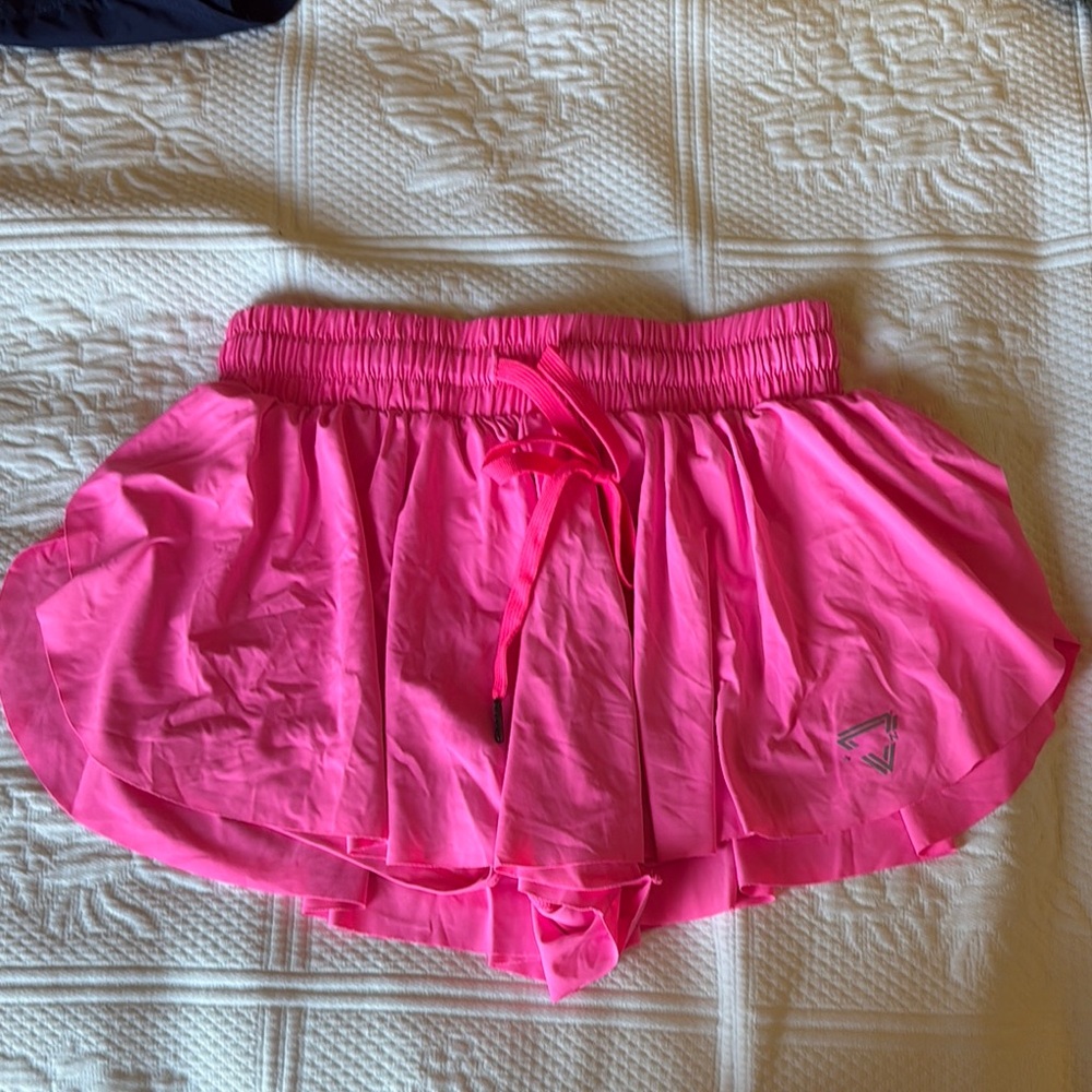 Hot Pink Flowy Women’s Athletic Shorts